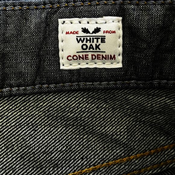 Penguin White Oak Cone Denim Jeans Mens 33x32 Slim Blue Munsingwear Dark Wash - Picture 6 of 12